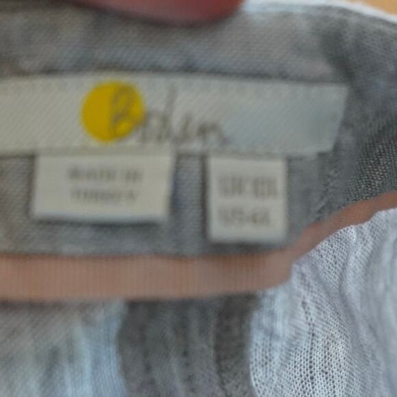 Boden Eldon Linen Wide Leg Trouser Pants Grey Womens Size 6L - Picture 6 of 7